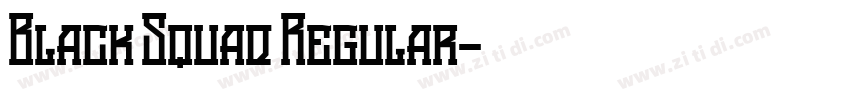 Black Squad Regular字体转换